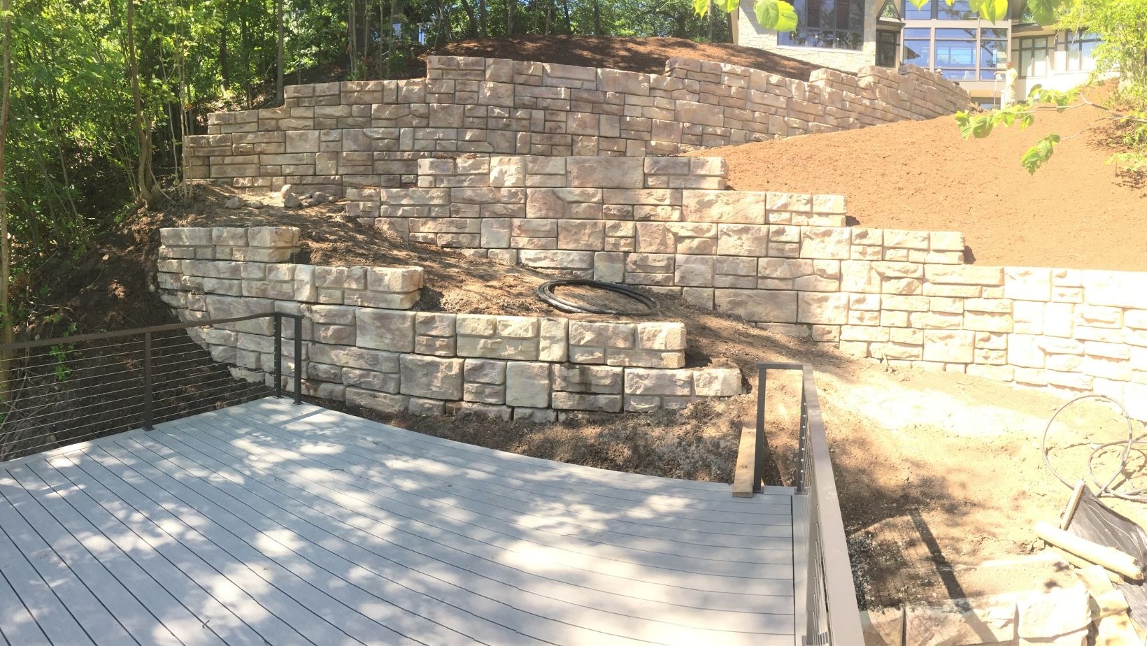 Retaining Wall installation
